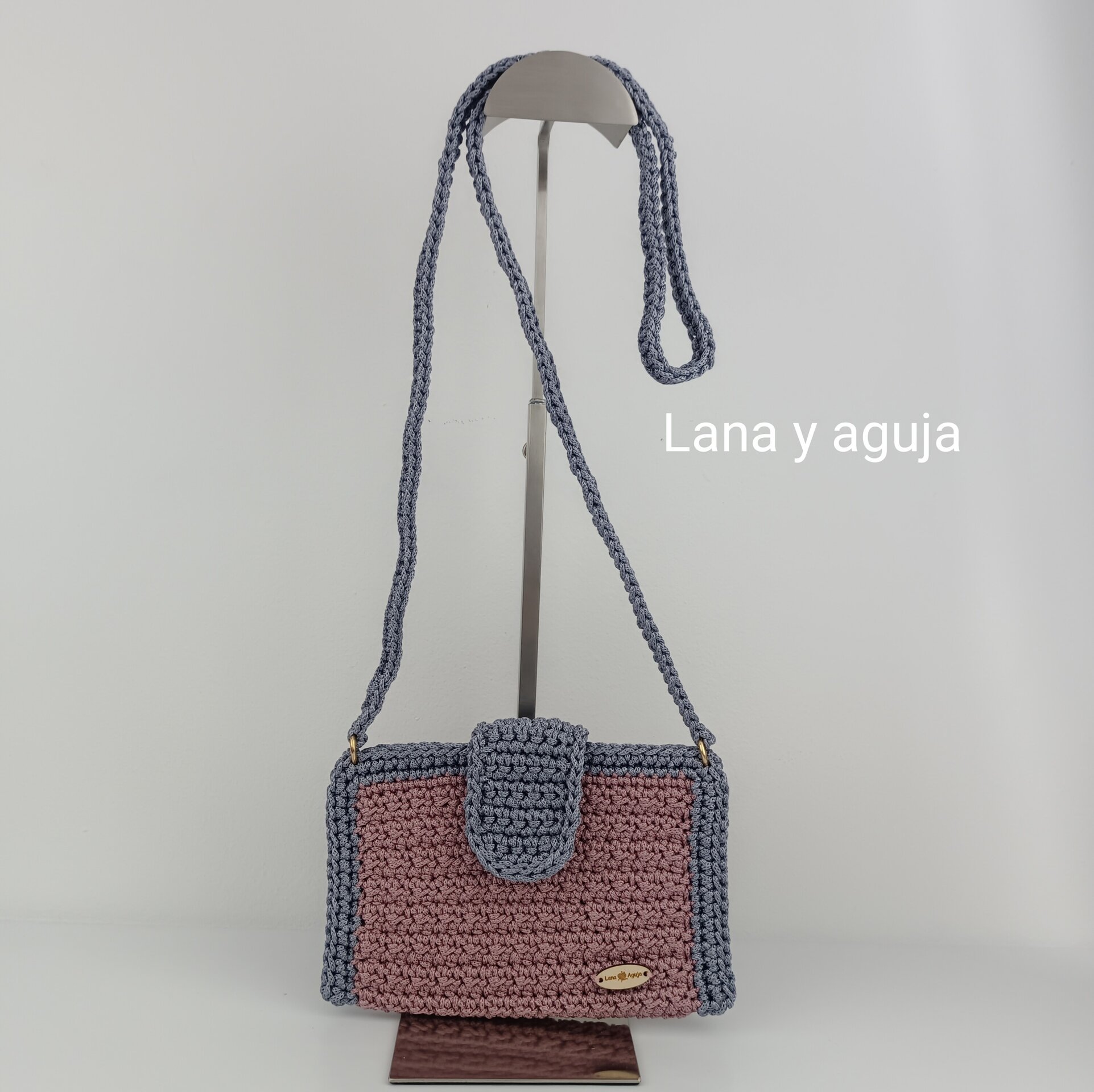 Bolso de crochet, Modelo Martina, Mini bolso. - 4
