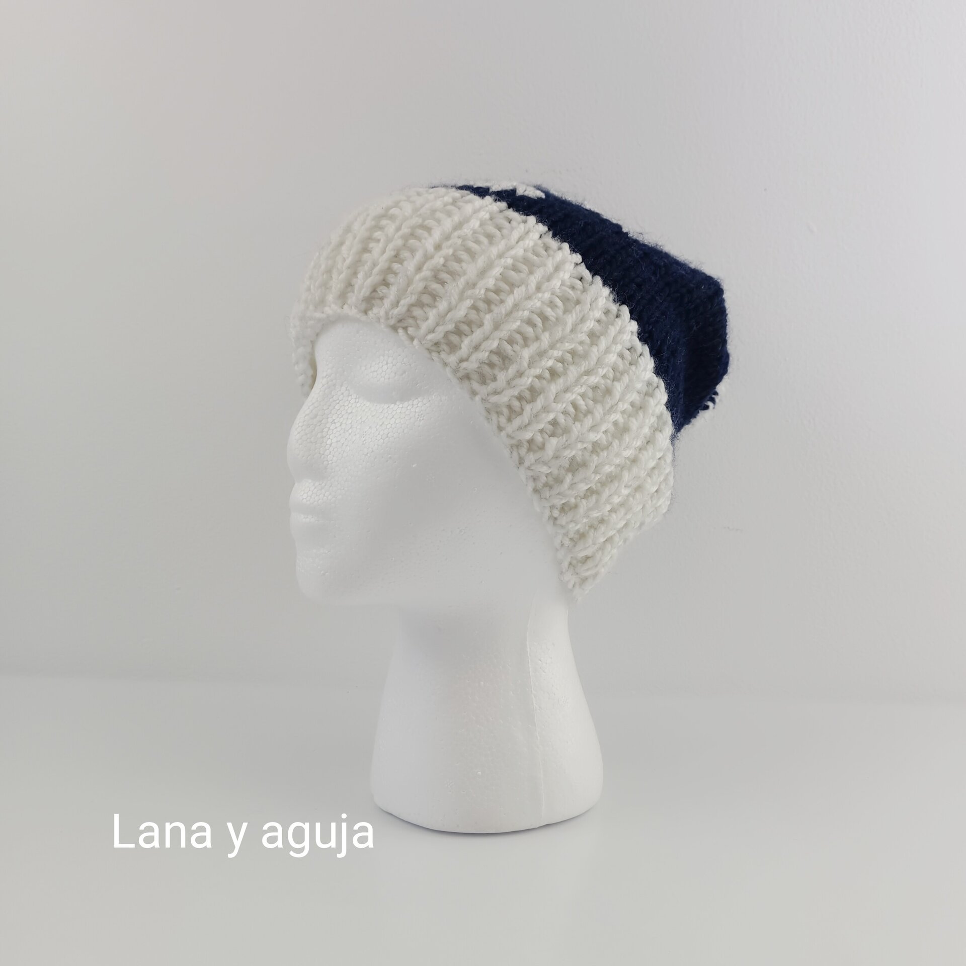 Gorro tejido para invierno, gorro huella de gato, gorro mujer. - 3