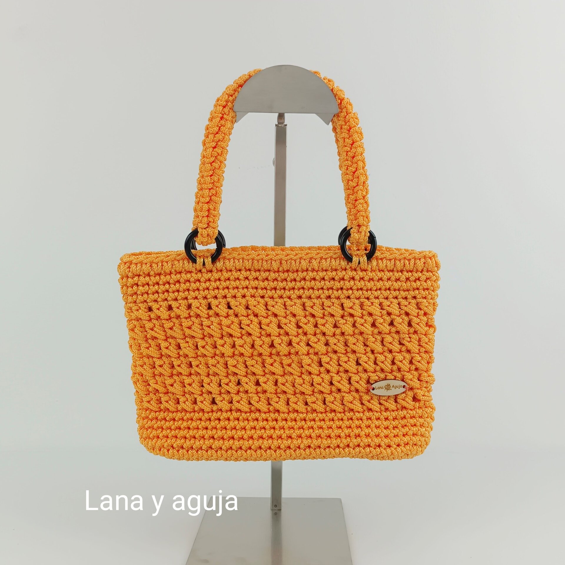 Bolso modelo Valentina, tejido a mano, Mini bolso. - 14