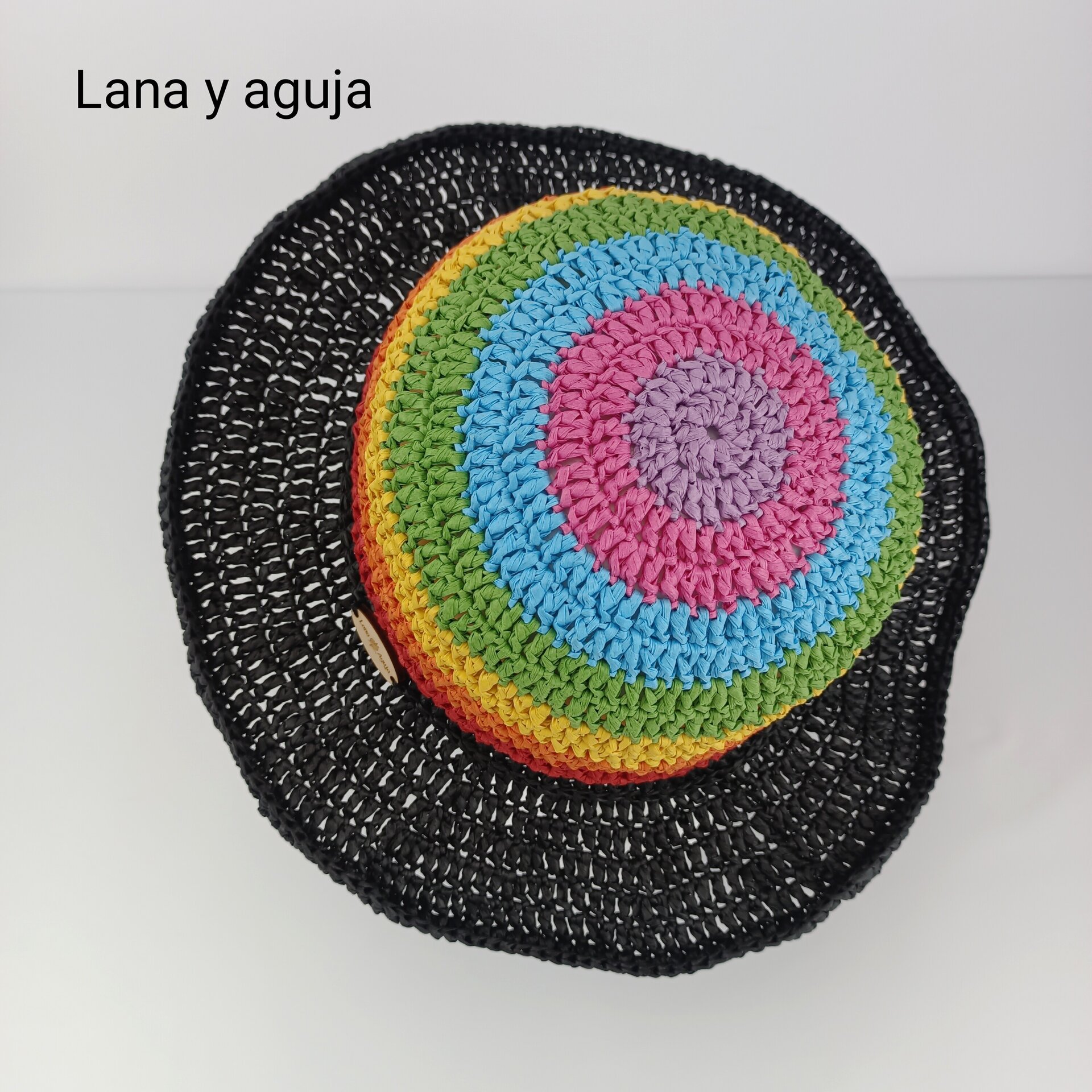 Sombrero de mujer para verano, pamela, sombrero de playa de rafia. - 13