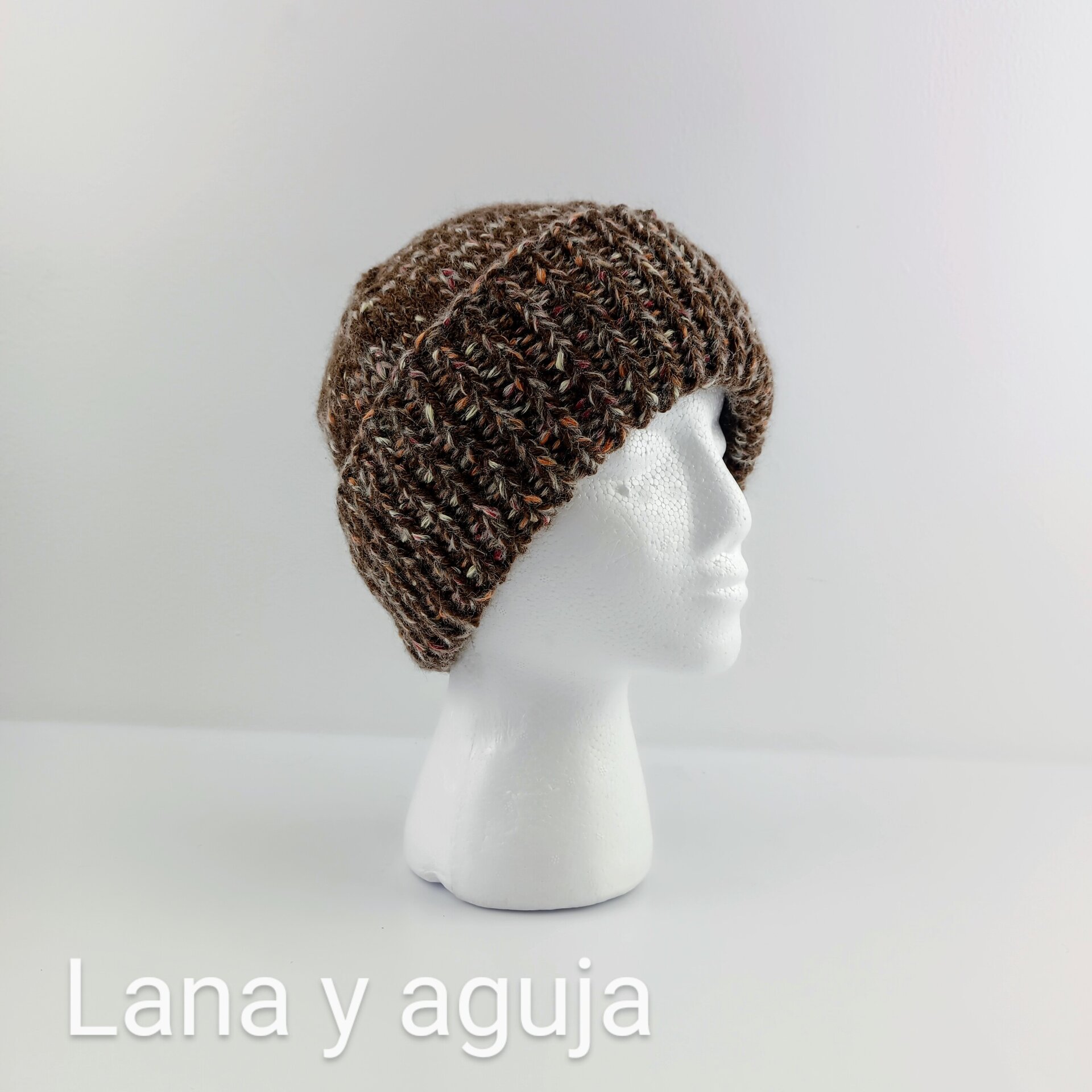 Gorro de lana tejido a mano, unisex, modelo nórdico. VARIOS COLORES - 5