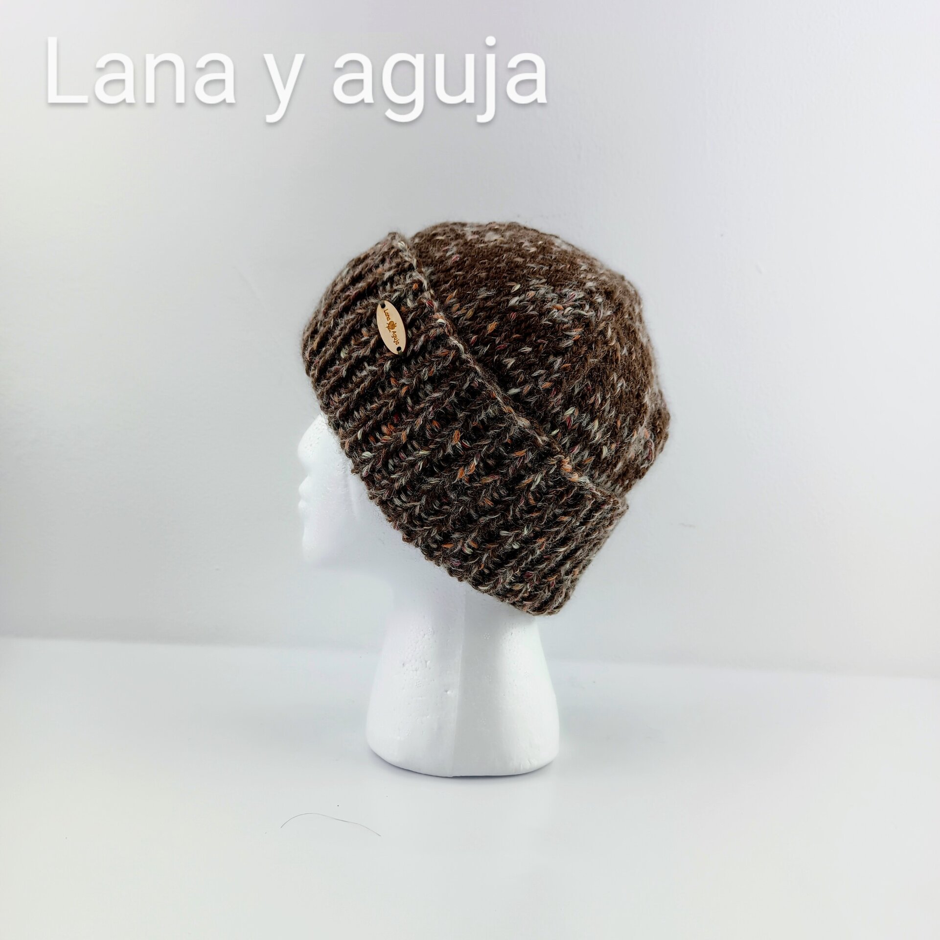 Gorro de lana tejido a mano, unisex, modelo nórdico. VARIOS COLORES - 6