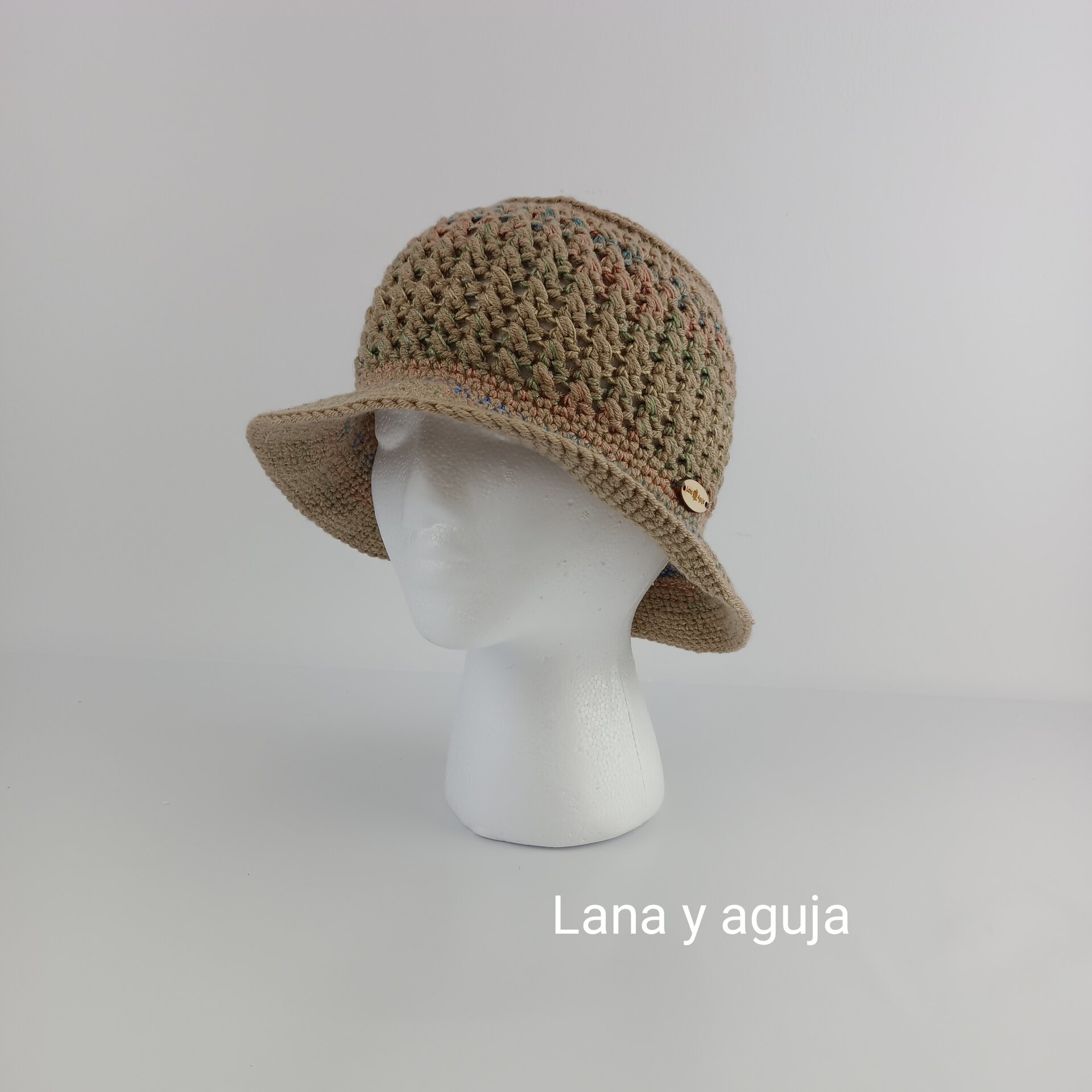 Gorro de estilo retro, sombrero bucket, gorro crochet. VARIOS COLORES - 5