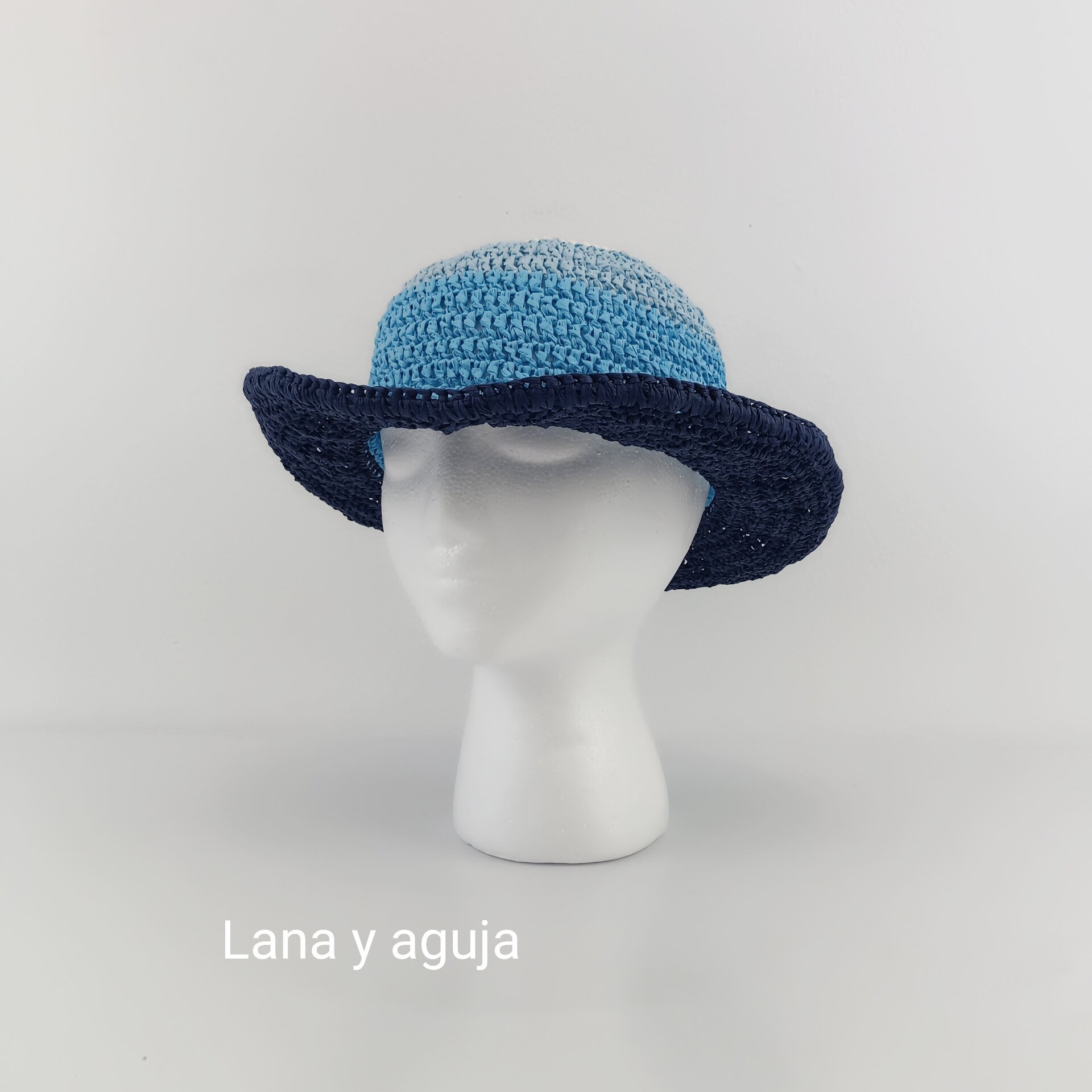 Sombrero de mujer para verano, pamela, sombrero de playa de rafia. - 4