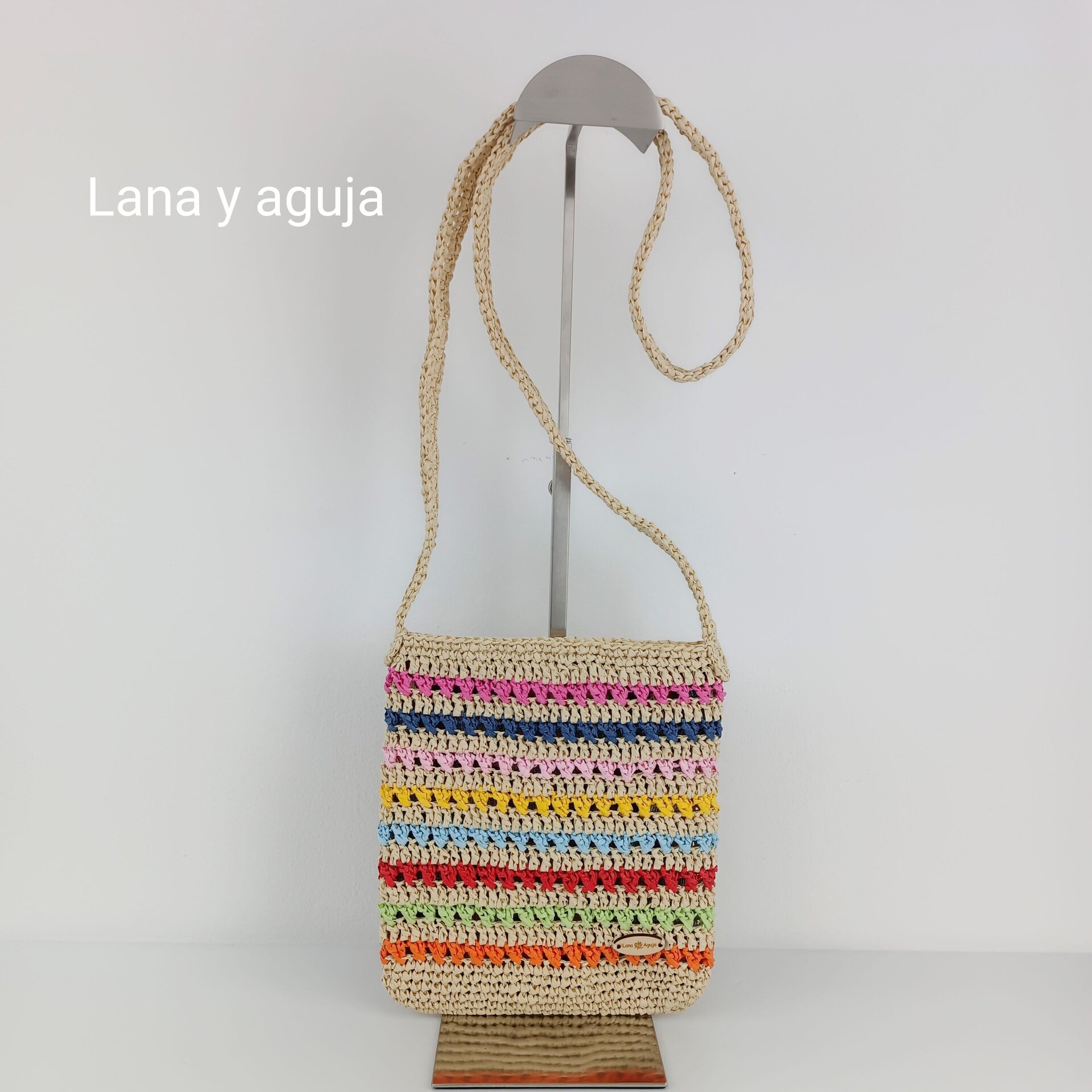 Bolso modelo Senda, bolso de hombro, tejido a mano, diseño original. - 2