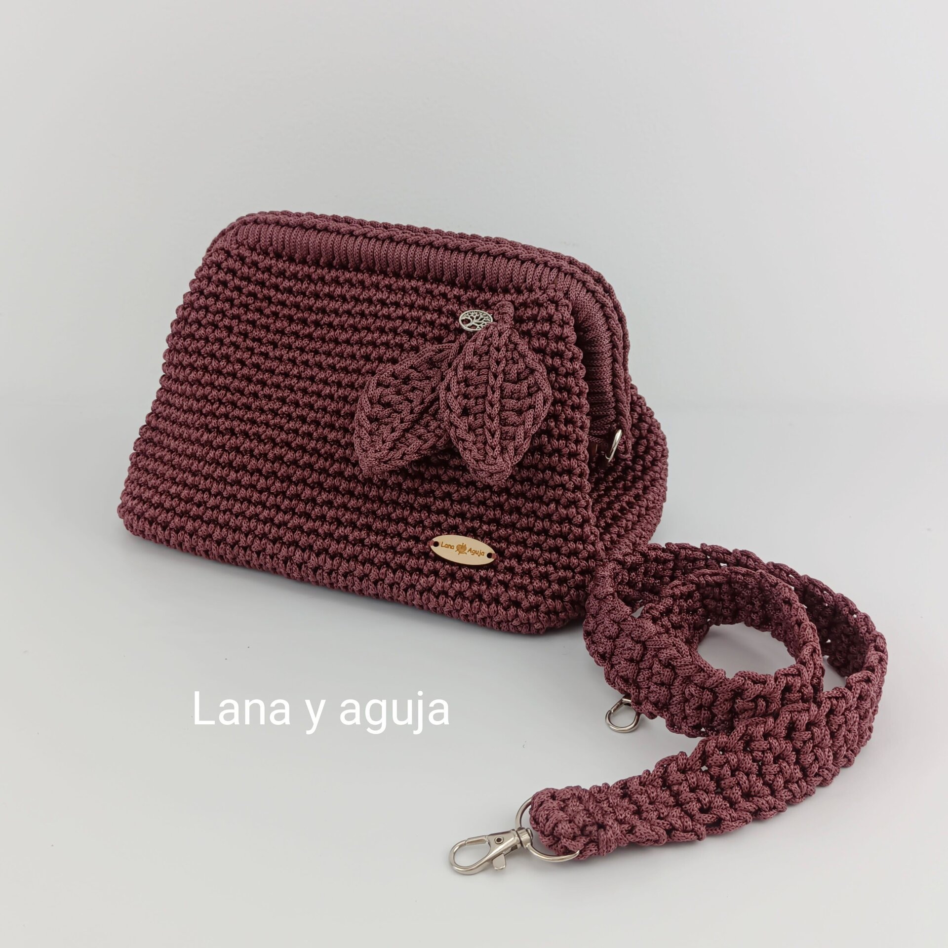 Bolso de crochet, Modelo Noa, tejido a mano, estilo doctor. - 9