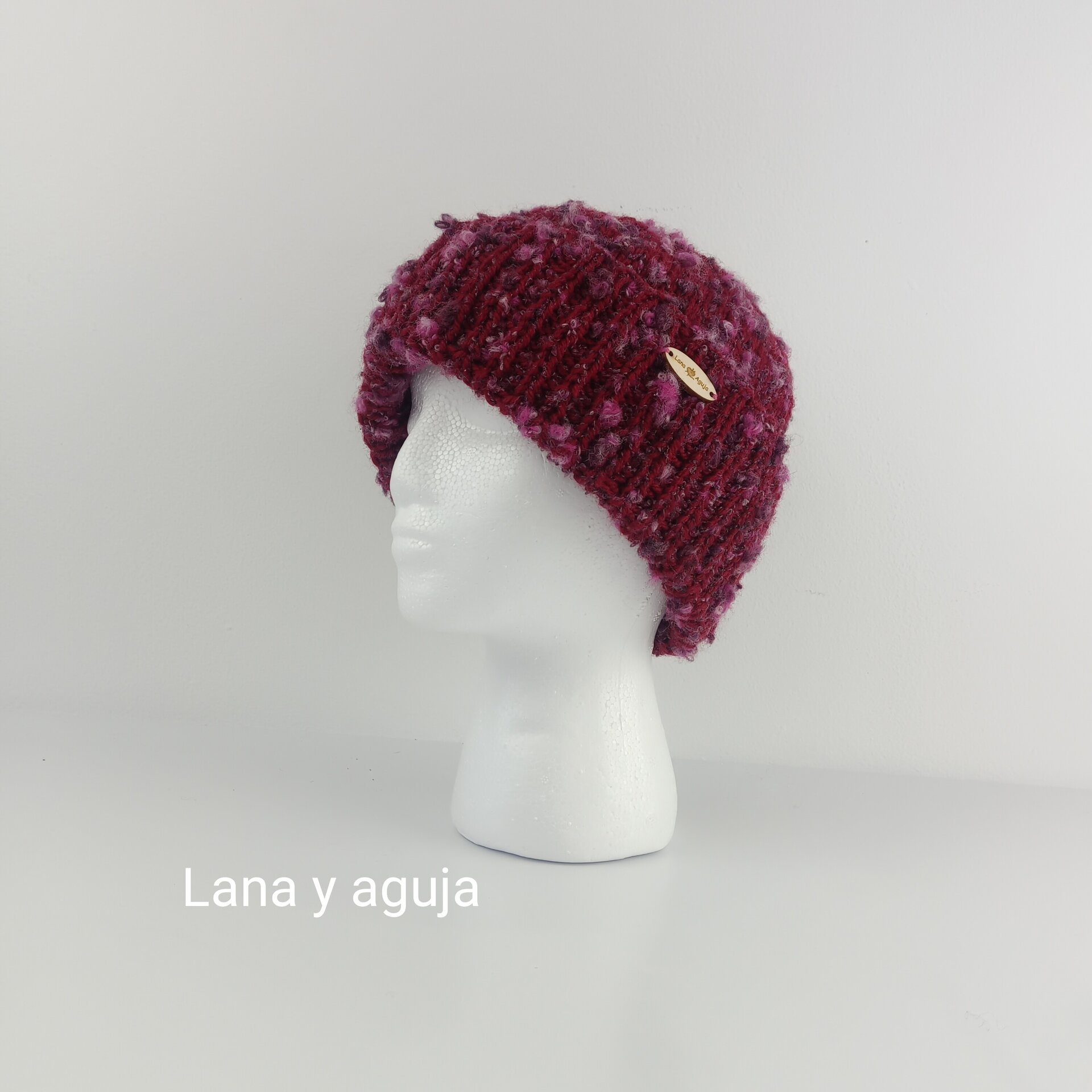 Gorro de lana tejido a mano, unisex, modelo nórdico. VARIOS COLORES - 2
