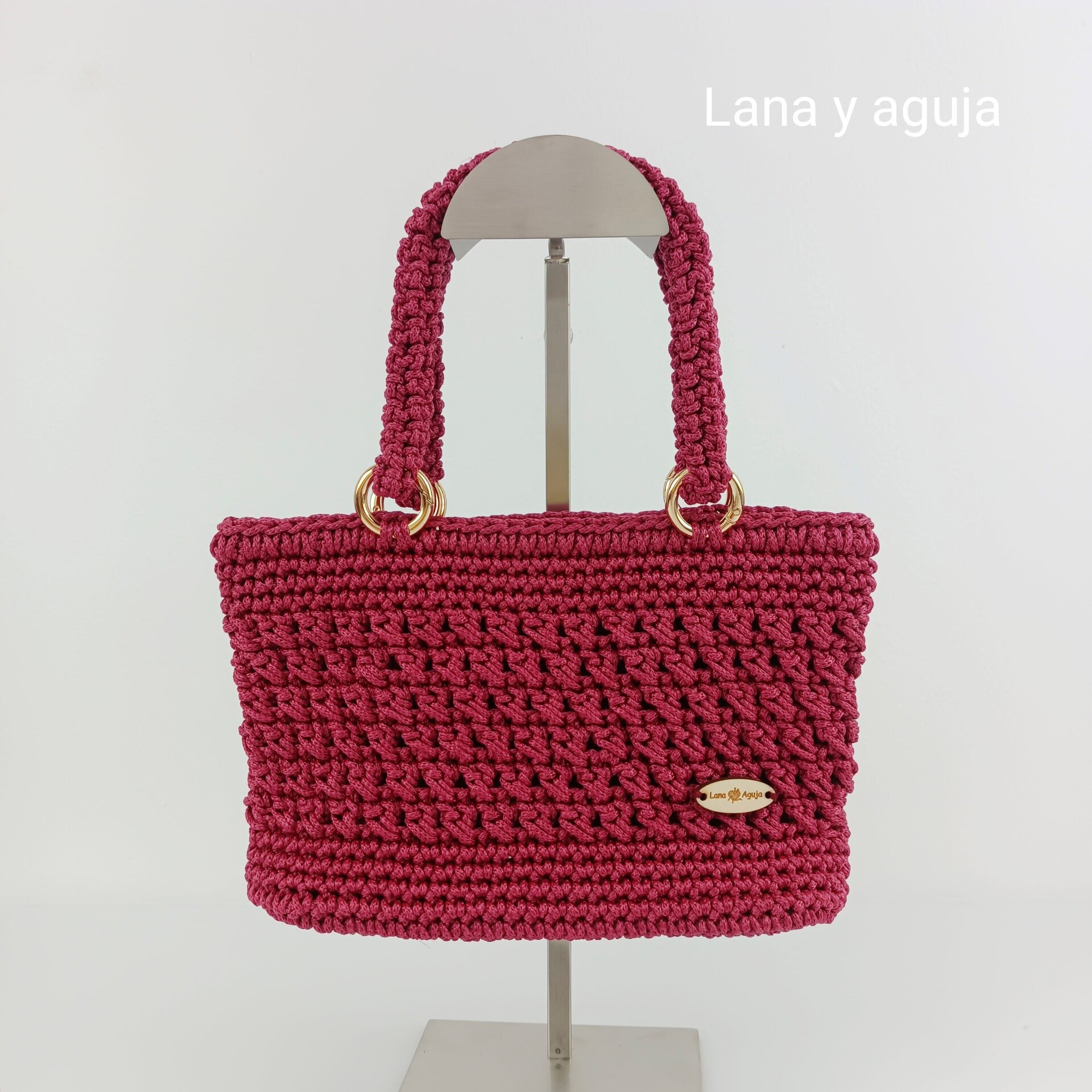 Bolso modelo Valentina, tejido a mano, Mini bolso. - 2
