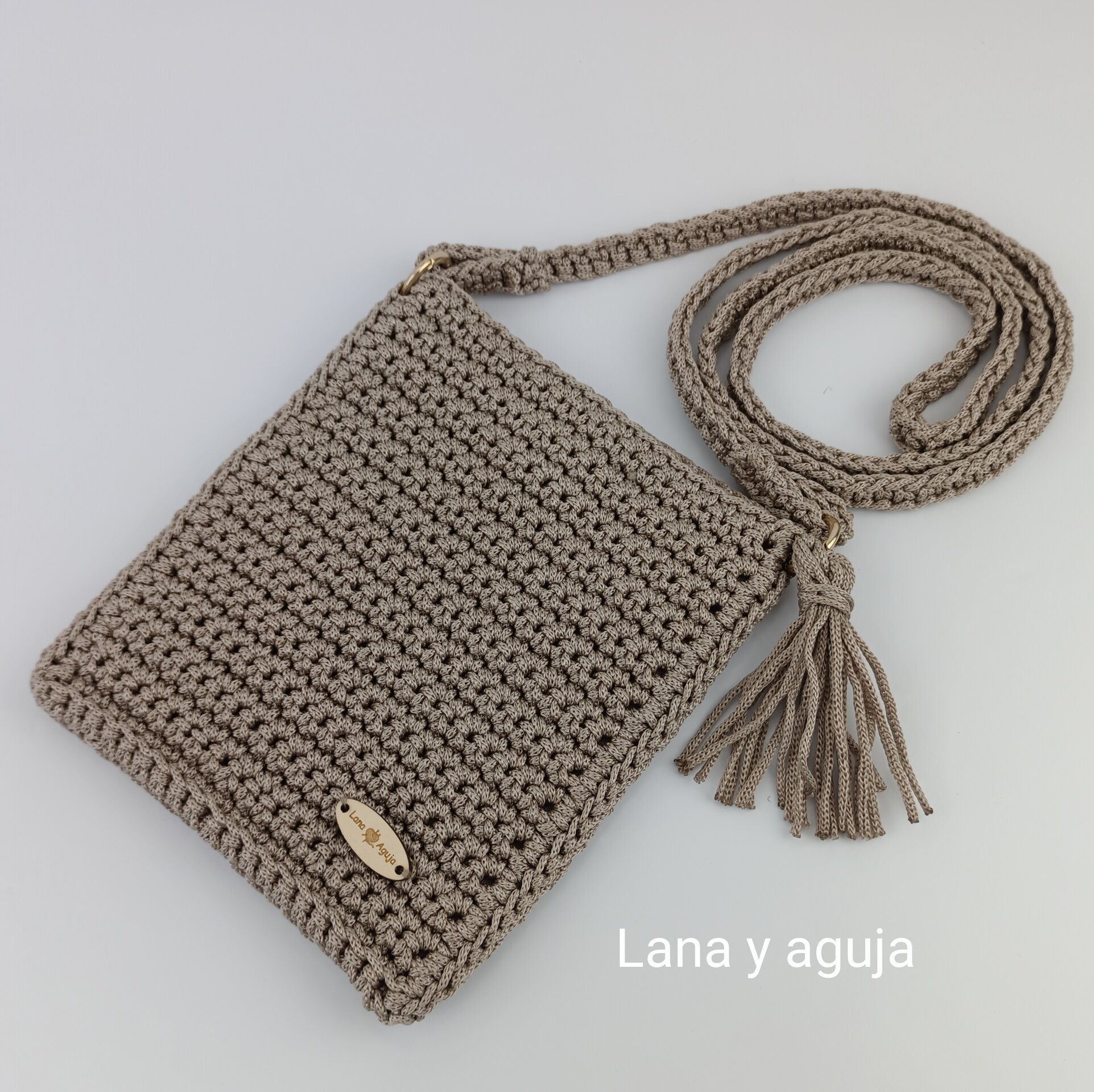 Bolso de crochet, Modelo Catalina, Mini bolso. - 2
