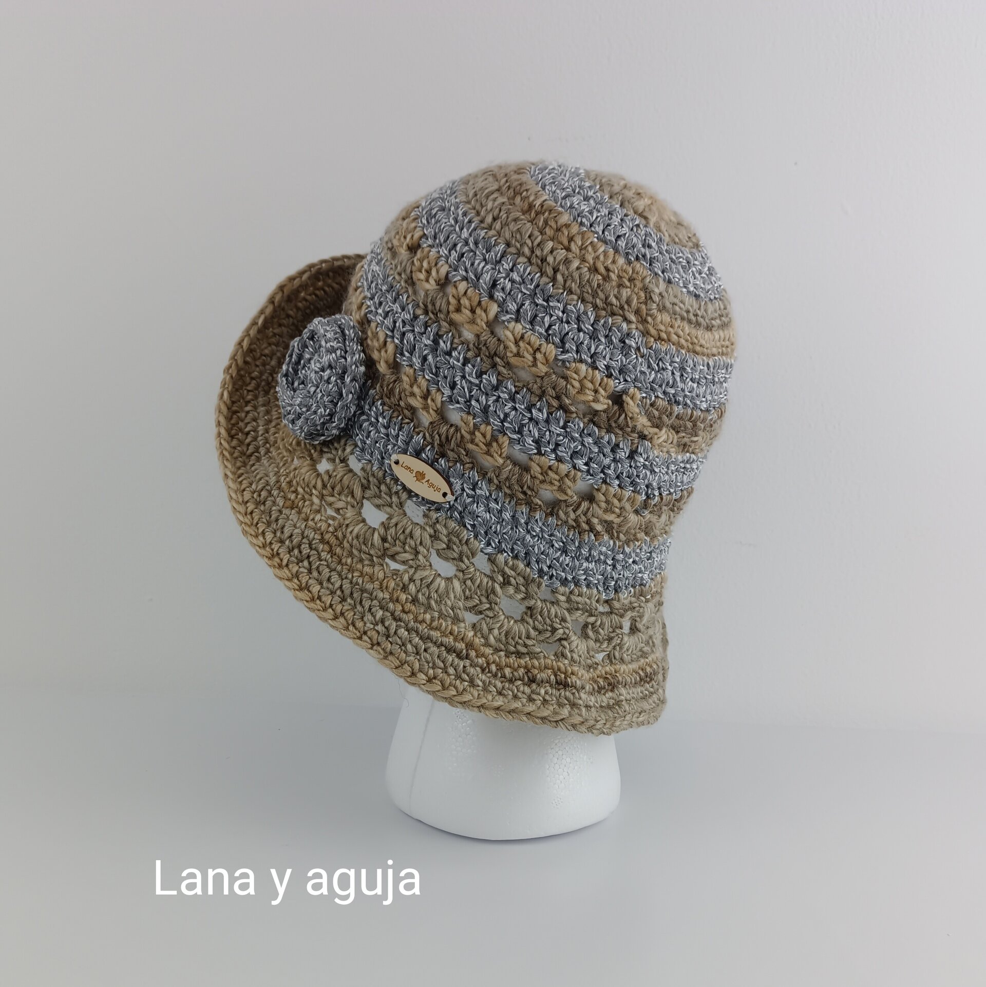 Gorro chic, sombrero estilo años 20, tejido en crochet. VER COLORES. - 4