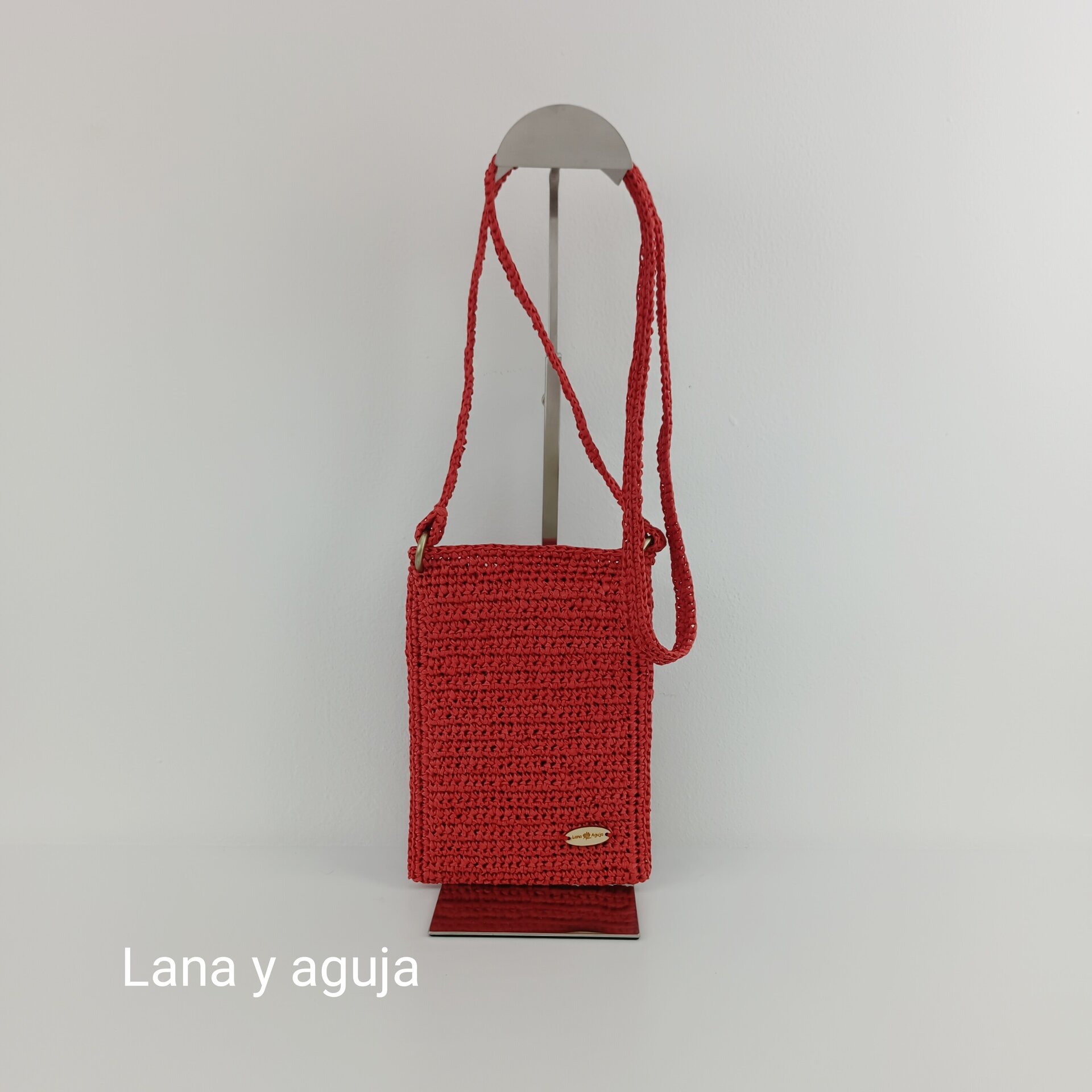 Bolso de crochet, bolso de hombro, tejido a mano, diseño original. - 2