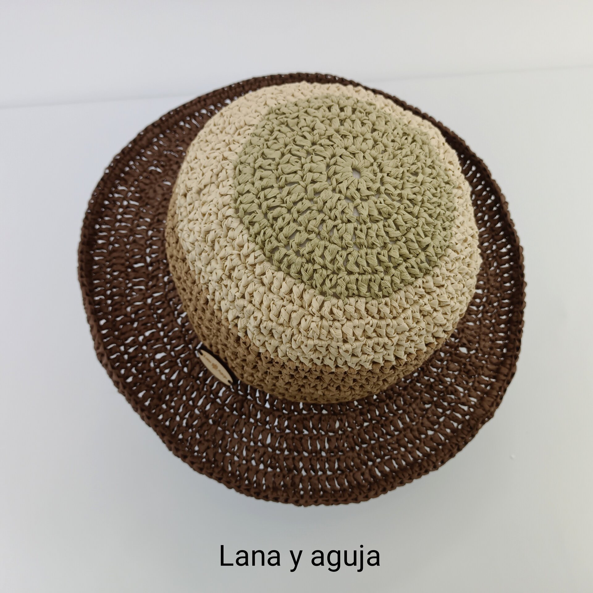 Sombrero de mujer para verano, pamela, sombrero de playa de rafia. - 6