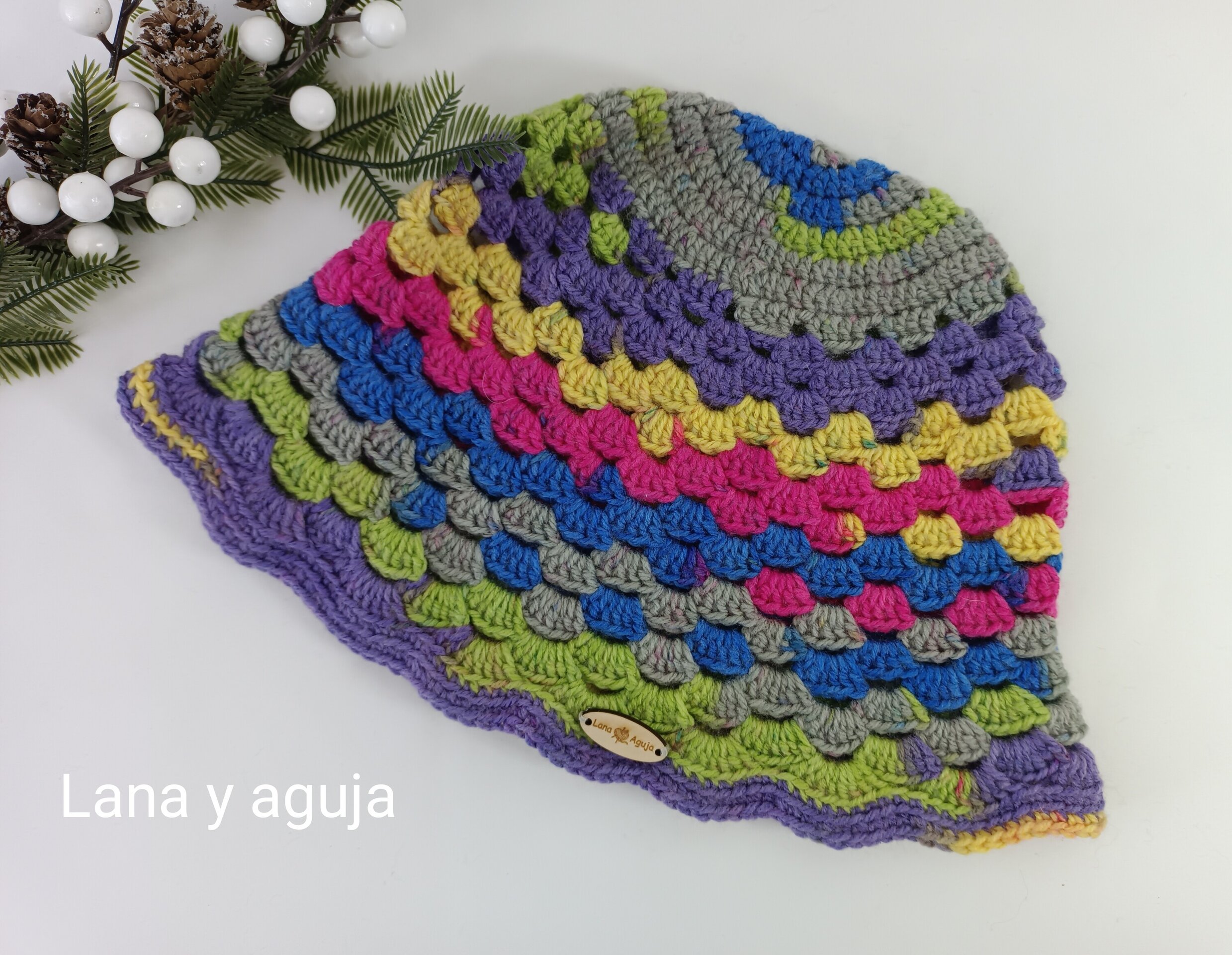 Gorro de lana, sombrero pescador, gorro multicolor. VARIOS COLORES - 11