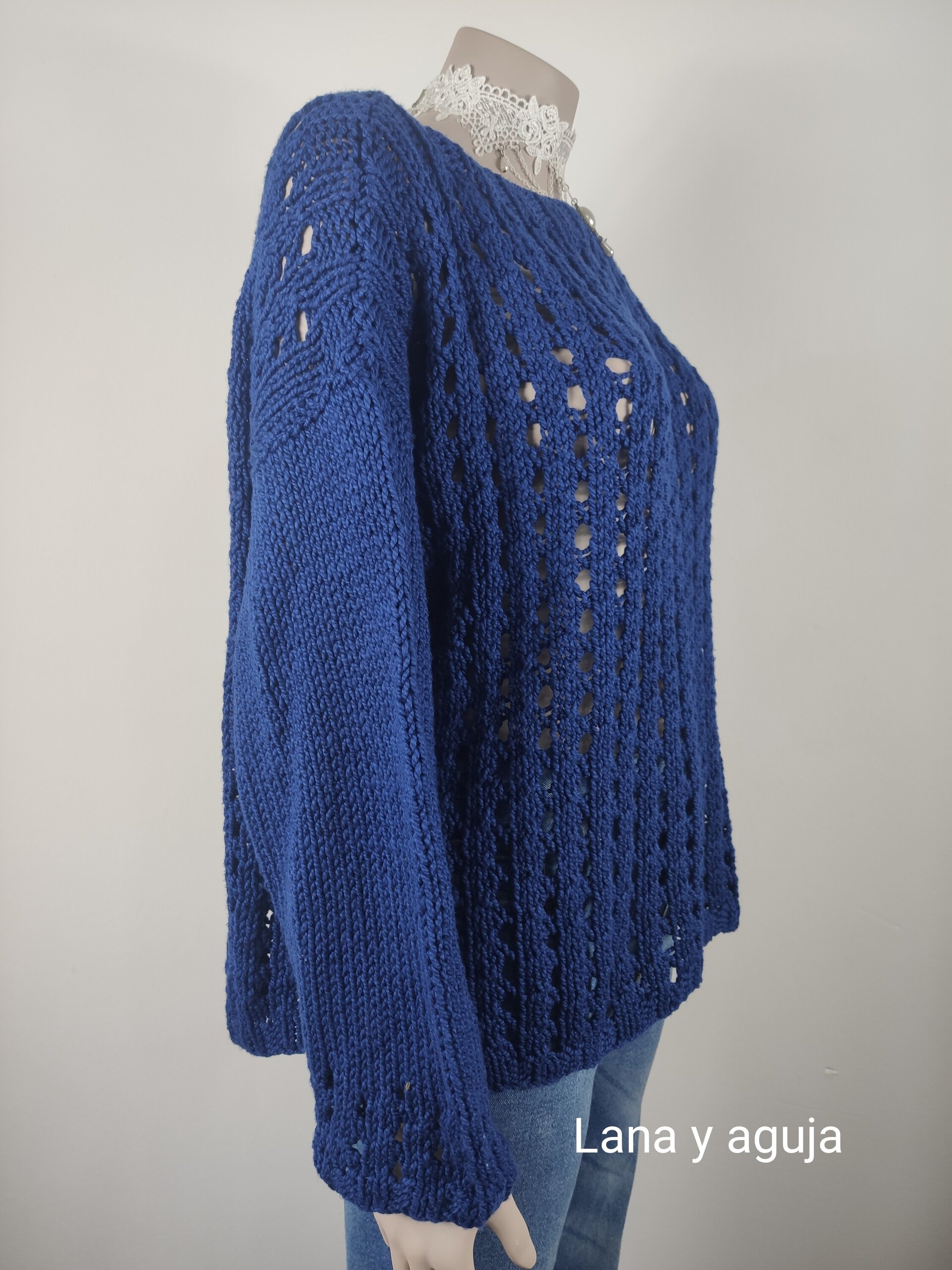 Jersey de algodón hecho a mano. Talla L. - 3