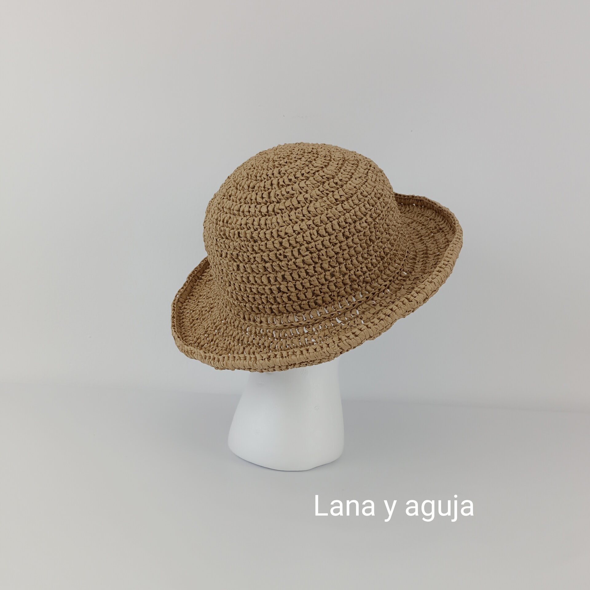 Sombrero de mujer para verano, pamela, sombrero de playa de rafia. - 2