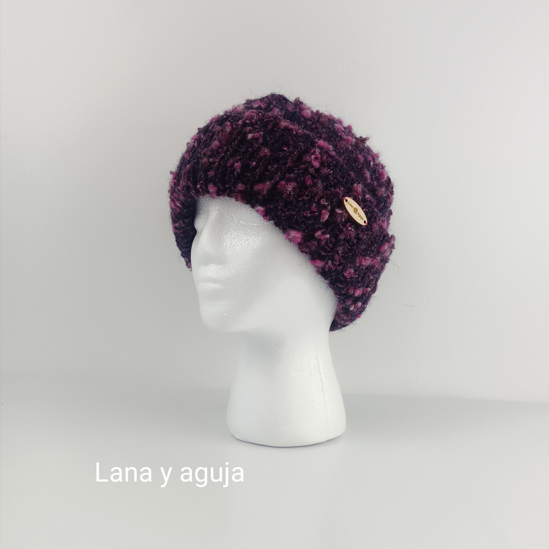 Gorro de lana tejido a mano, unisex, modelo nórdico. VARIOS COLORES - 5