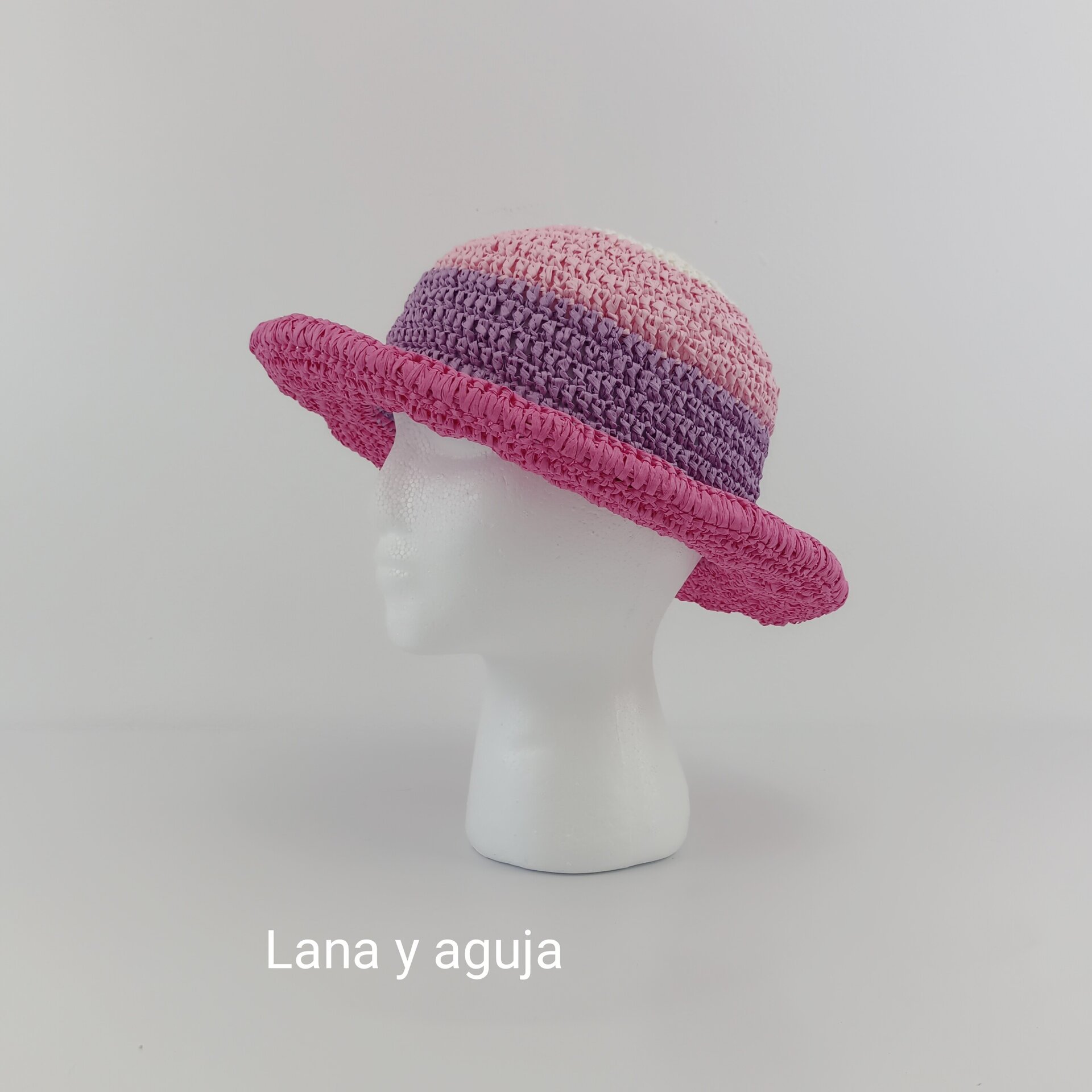 Sombrero de mujer para verano, pamela, sombrero de playa de rafia. - 10